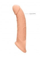 Návlek na penis RealRock Penis Extender 9″ tělový