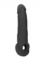 Návlek na penis RealRock Penis Extender 9″ čierny