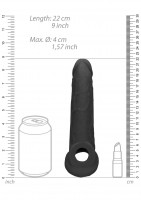 Návlek na penis RealRock Penis Extender 9″ tělový