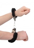 Shots Toys Furry Handcuffs Black