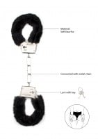 Shots Toys Furry Handcuffs Black