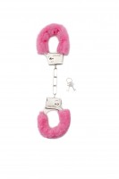 Shots Toys Furry Handcuffs Purple