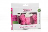 Shots Toys Furry Handcuffs Pink