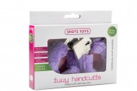 Shots Toys Furry Handcuffs Purple