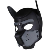 Neoprene Puppy Hood Grey-Black