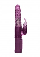 Shots Toys Rotating Rabbit Pearl Vibrator Purple