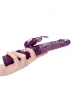 Shots Toys Rotating Rabbit Pearl Vibrator Purple