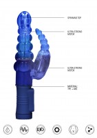 Shots Toys Rotating Bubbles Vibrator Blue