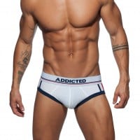 Slipy Addicted AD740 Open Sport Mesh Brief bílé