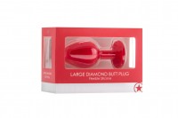 Ouch! Large Diamond Butt Plug Black