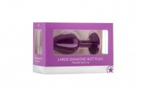 Ouch! Large Diamond Butt Plug Black