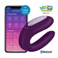 Vibrátor pre páry Satisfyer Double Joy Violet