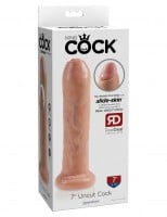 King Cock 7″ Uncut Realistic Dildo Light