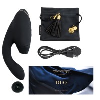 Womanizer Duo Vibe with Clit Stimulation Black