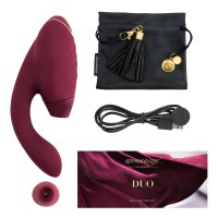 Luxusní vibrátor s podtlakovou stimulací Womanizer Duo Bordeaux