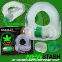 Oxballs Stash Cock Ring Clear