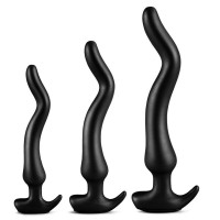 Anální dildo Wolf Khopesh Black Silicone M