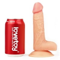 Realistické dildo s varlaty Lovetoy The Ultra Soft Dude 7″