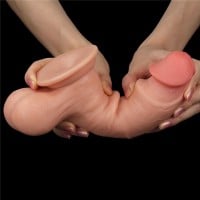 Realistické dildo se stahovací předkožkou Lovetoy 7.8″