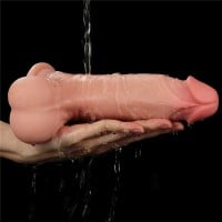 Realistické dildo se stahovací předkožkou Lovetoy 7.8″