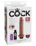Striekacie dildo King Cock 7″ Squirting Cock Tan