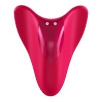 Přikládací vibrátor Satisfyer High Fly červený