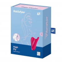 Prikladací vibrátor Satisfyer High Fly červený