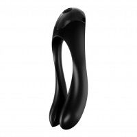 Prstový vibrátor Satisfyer Candy Cane Black