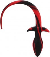 Slave4master Silicone Puppy Tail Black-Red