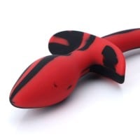 Slave4master Silicone Puppy Tail Black-Red