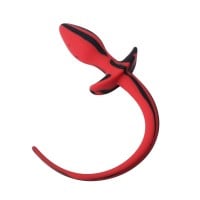 Slave4master Silicone Puppy Tail Black-Red