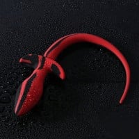 Slave4master Silicone Puppy Tail Black-Red