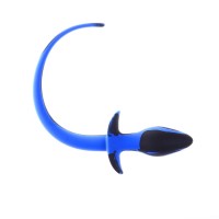 Slave4master Silicone Puppy Tail Black-Blue