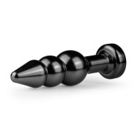 EasyToys Metal Butt Plug No. 5 Black/Clear