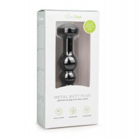 EasyToys Metal Butt Plug No. 5 Black/Clear