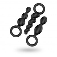 Anální kolíky Satisfyer Plugs Black