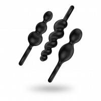 Anální kolíky Satisfyer Plugs Black