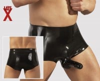 Latexové boxerky s návlekom na penis Late X