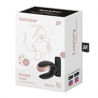 Vibrátor pre páry Satisfyer Double Love čierny