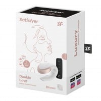 Vibrátor pre páry Satisfyer Double Love modrý