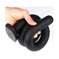 Anální dildo Wolf Quarterstaff Black Silicone S