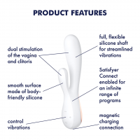 Silikónový vibrátor Satisfyer Mono Flex biely