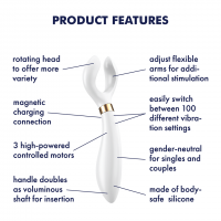 Multifunkčný vibrátor Satisfyer Endless Fun modrý