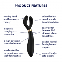Multifunkčný vibrátor Satisfyer Endless Fun modrý