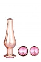 Gleaming Love Butt Plug Set Rose Gold