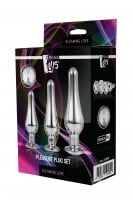 Gleaming Love Butt Plug Set Silver