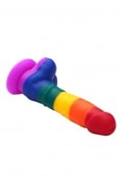 Duhové dildo Colourful Love střední