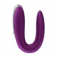 Vibrátor pro páry Satisfyer Double Fun fialový