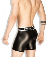 Outtox SH141-90 Zippered-Rear Cycling Shorts Black