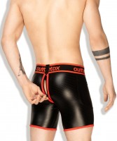 Outtox SH141-10 Zippered-Rear Cycling Shorts Red